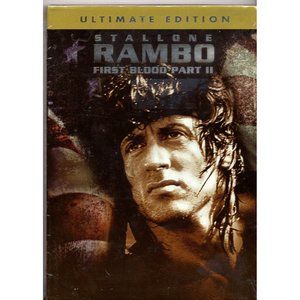 RAMBO FIRST BLOOD PART 2, STALLONE, ULTIMATE ED., DVD Rated R, BRAND-NEW SEALED